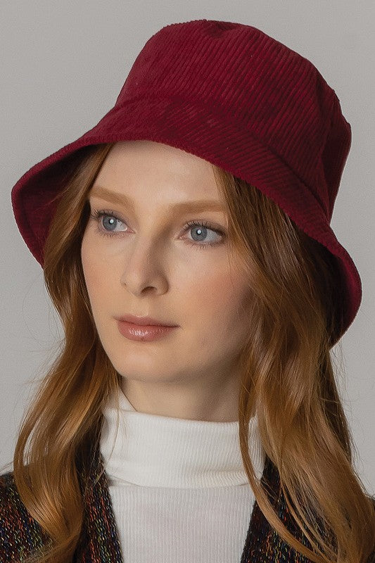 Thin Corduroy Bucket Hat