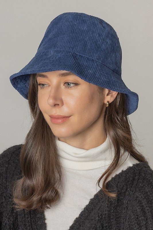 Thin Corduroy Bucket Hat