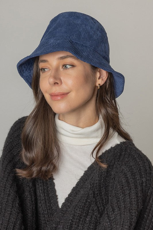 Thin Corduroy Bucket Hat
