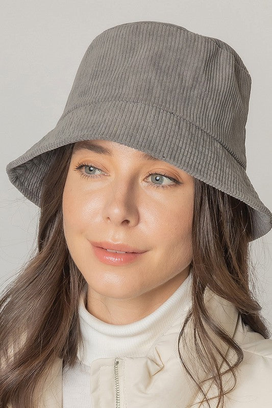 Thin Corduroy Bucket Hat