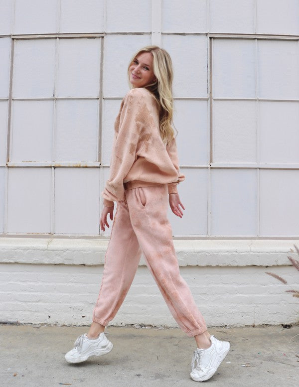 Sweatpants  Peach Tie Dye